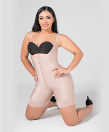 Middle compression mid-thigh slimming body shaper / Faja levanta cola media pierna, bidireccional