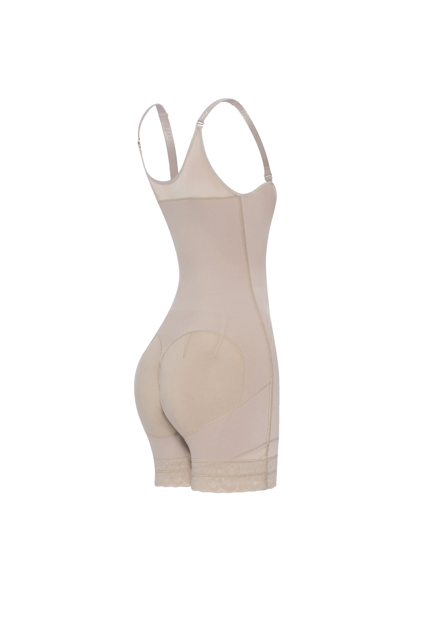 Extra-short slimming body shaper / Faja short extra corta con espalda alta